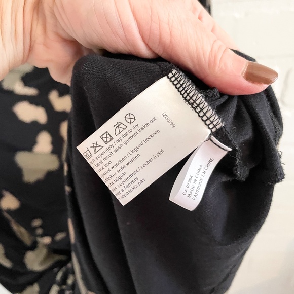 Anthropologie x Sandwich_ Draped dress Cowl neckline Abstract print tie dye sz M - Picture 9 of 12